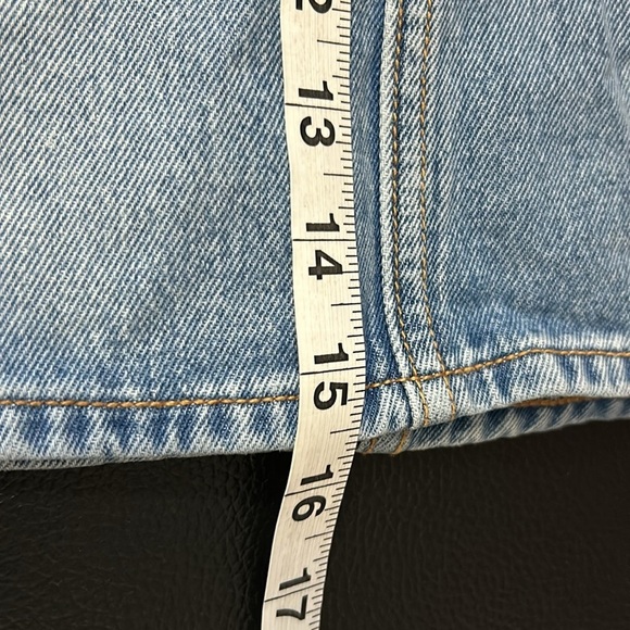 VERONICA BEARD  Raundi Double Seam Mini Jean Skirt Nova Blue Sz 6 NEW - Picture 9 of 9